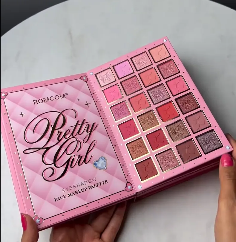 Pretty Pink Multi-Shade Eyes &amp; Face Makeup Palette – Matte &amp; Shimmer Finish